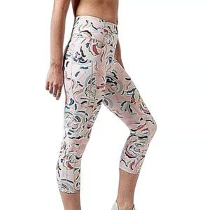 Athleta High Waisted Ultimate Stash Leggings ONLY - Size Small in Floral Pattern